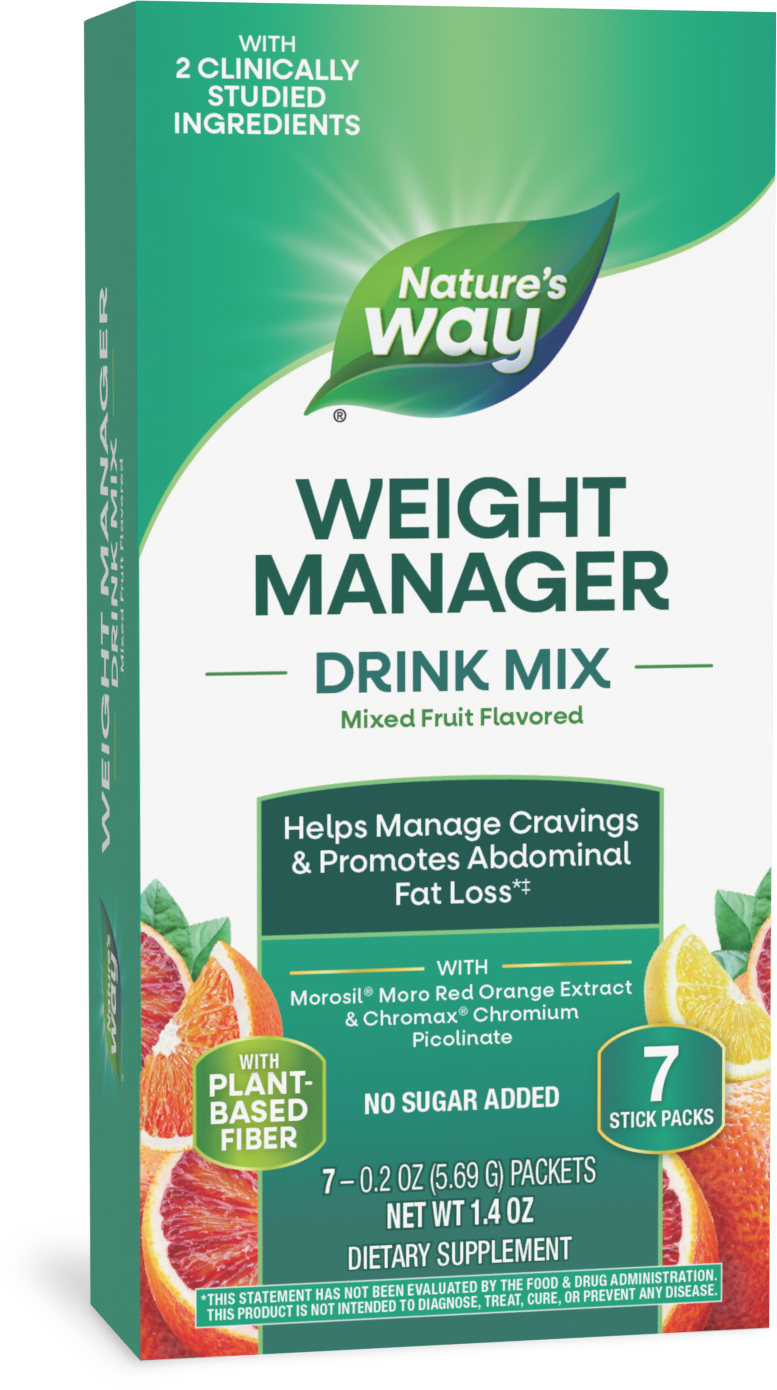 <{%PRIMARY_14984%}>Nature's Way® | Weight Manager Drink Mix, 7 drink mixes, Mixed Fruit
