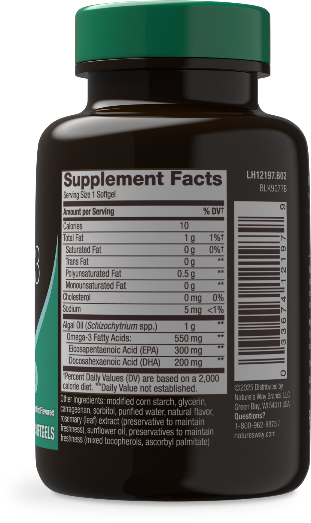 <{%MAIN2_12197%}>Nature's Way® | NutraVege Omega-3 - right side of pack