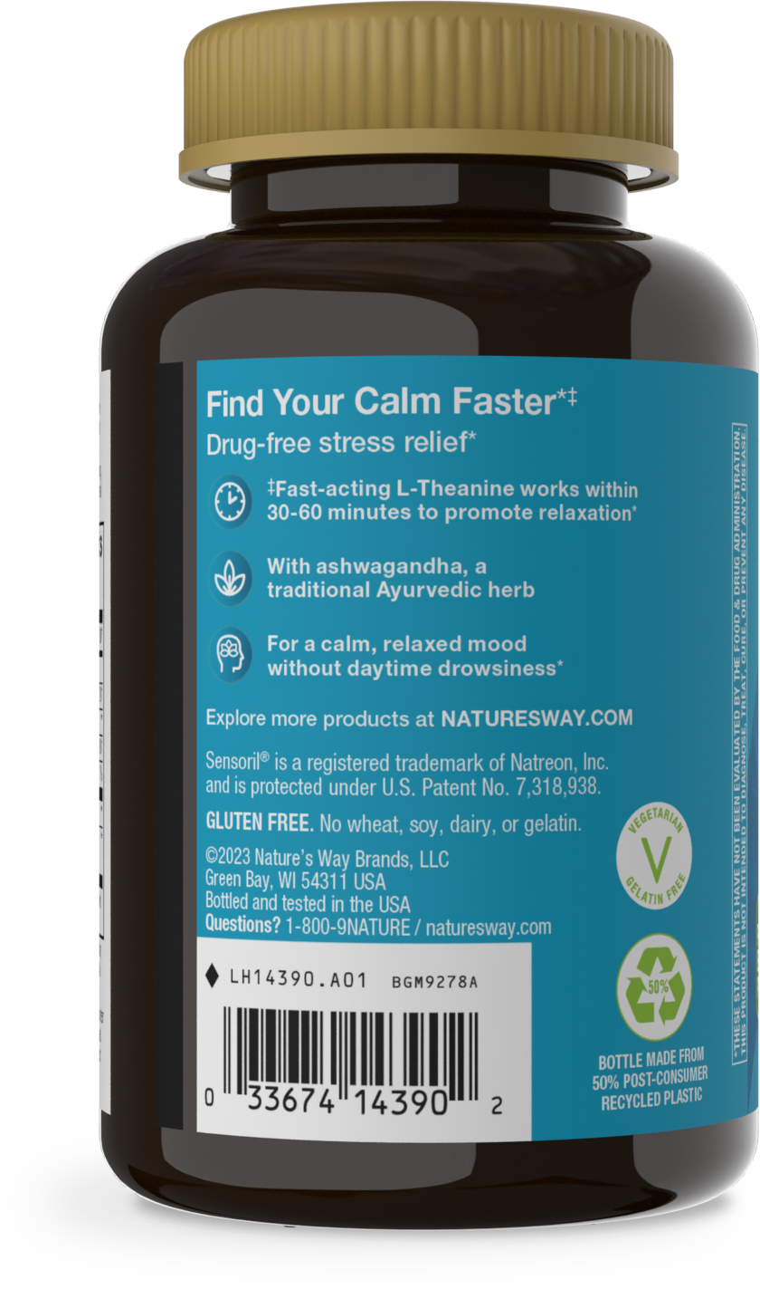 <{%MAIN2_14390%}>Nature's Way® | Quick Calm Gummy - left side of pack