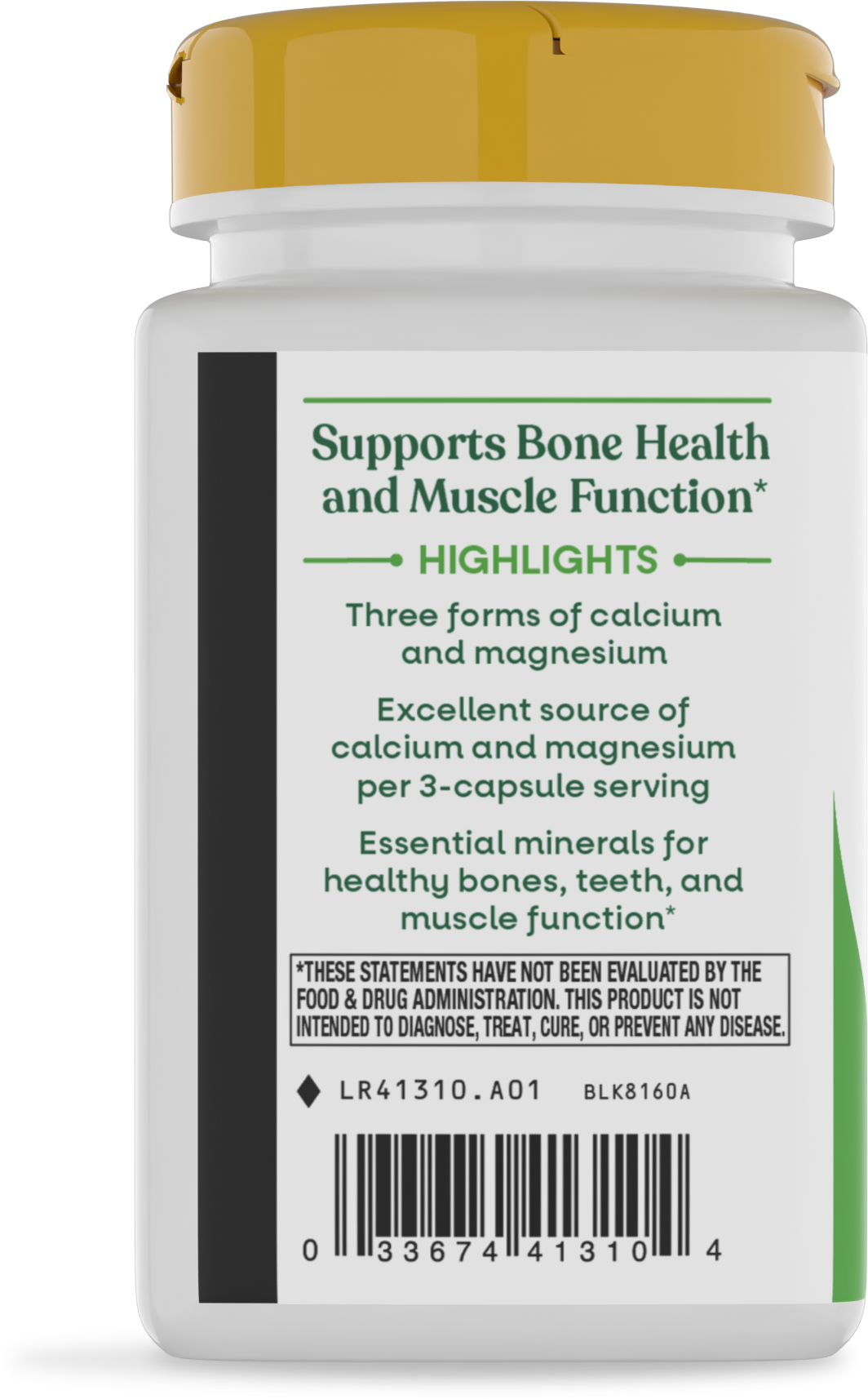 <{%MAIN11_41310%}>Nature's Way® | Calcium & Magnesium Mineral Complex - left side of pack