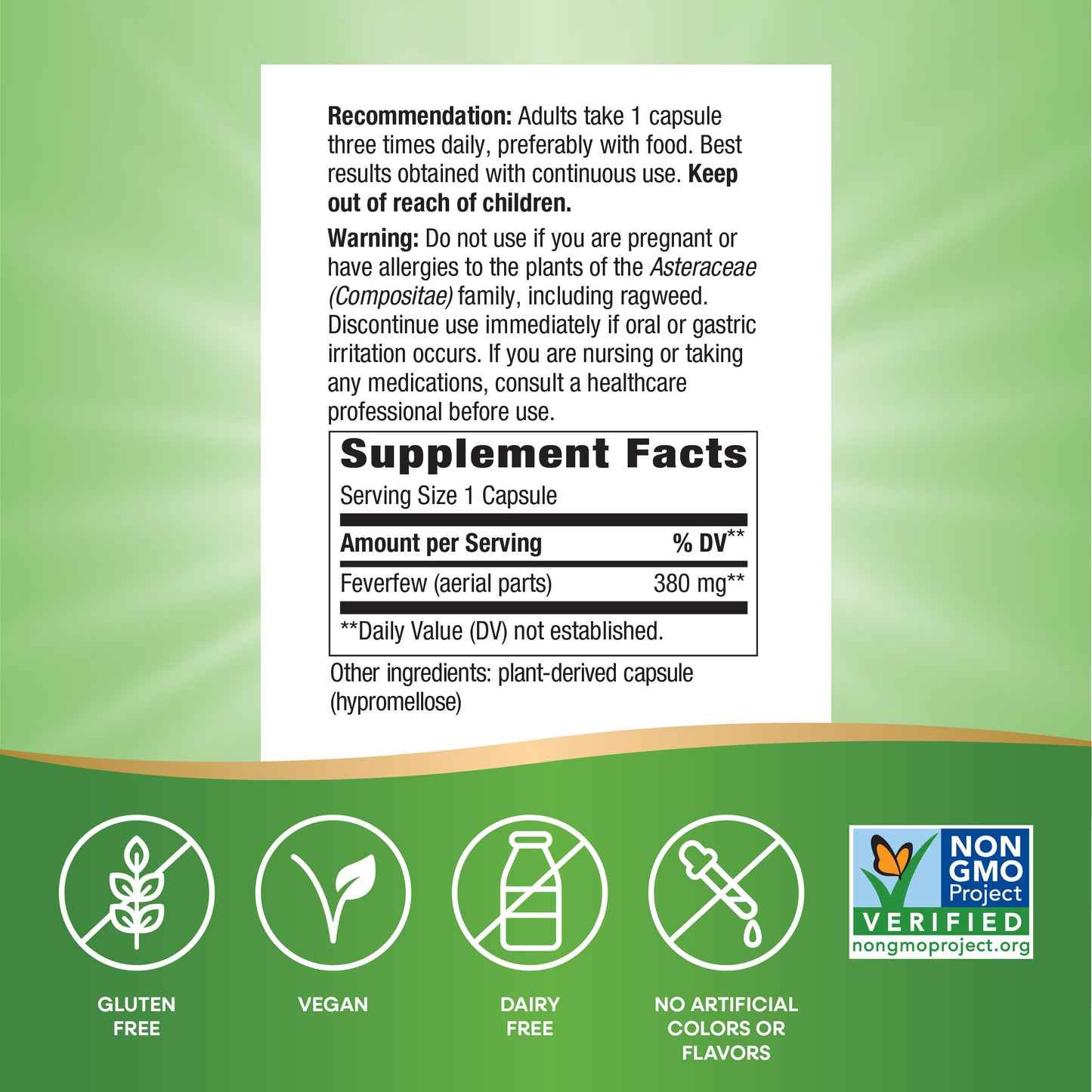 <{%MAIN7_12808%}>Nature's Way® | Feverfew Herb