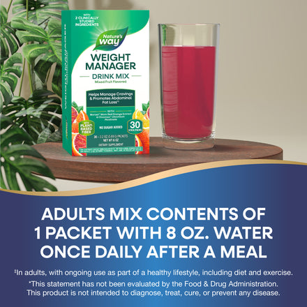 Weight Manager Drink Mix Supplement Facts