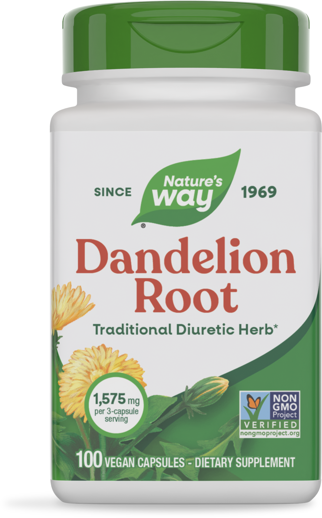 <{%PRIMARY_12300%}>Nature's Way® | Dandelion Root, 100 capsules