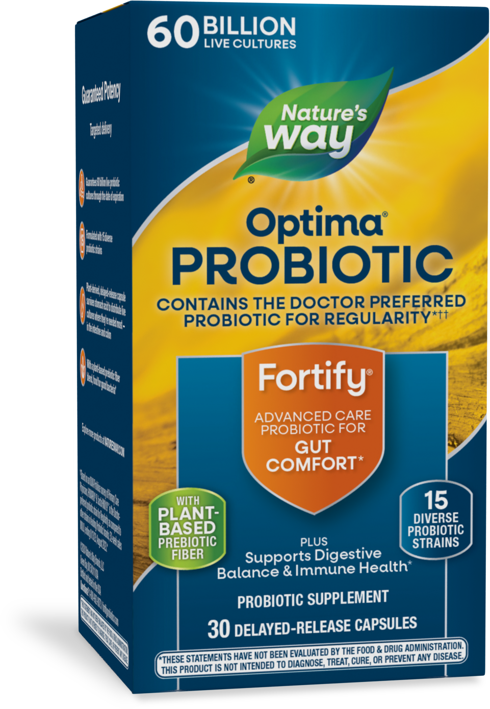 <{%PRIMARY_15783%}>Nature's Way® | Fortify Optima Advanced Care 60 Billion Probiotic, 30 capsules