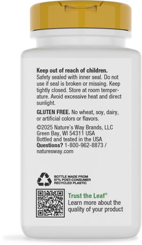 Nature's Way® | Inositol - back of pack Sku:40461