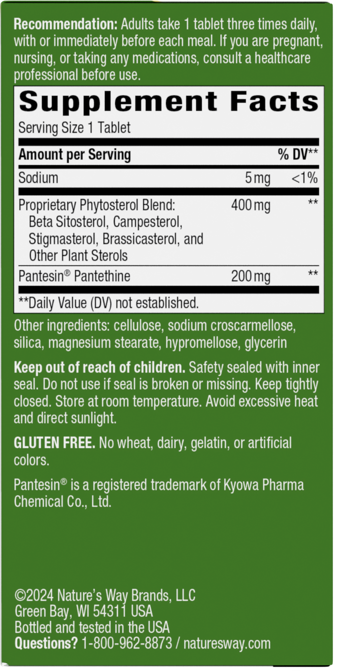 <{%MAIN2_05519%}>Nature's Way® | Cholesterol Shield - right side of pack