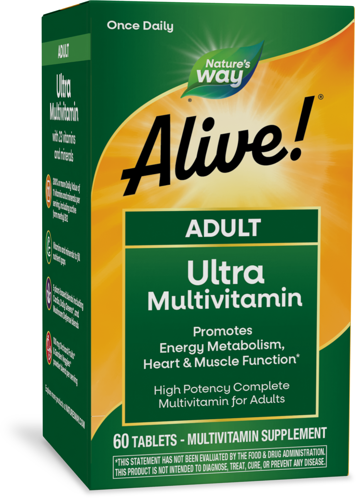 <{%PRIMARY_15679%}>Nature's Way® | Alive! Adult Ultra Multivitamin, 60 tablets