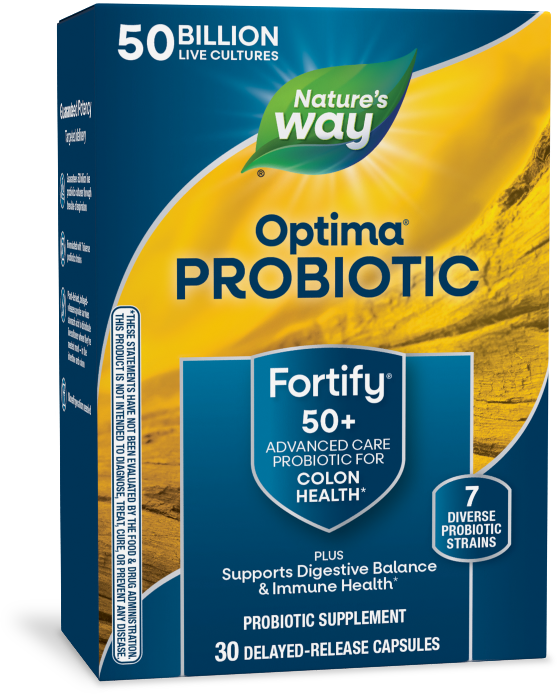 <{%PRIMARY_10762%}>Nature's Way® | Fortify Optima Adult 50+ 50 Billion Probiotic, 30 capsules