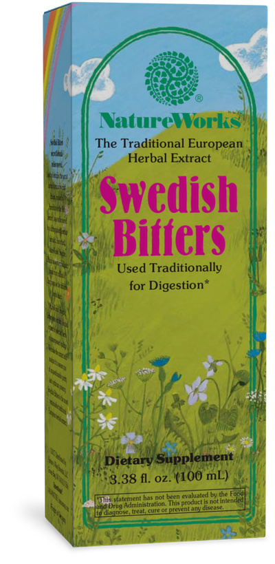 <{%PRIMARY_10020100%}>Nature's Way® | NatureWorks Swedish Bitters, 3.38 fl oz (100 ml)
