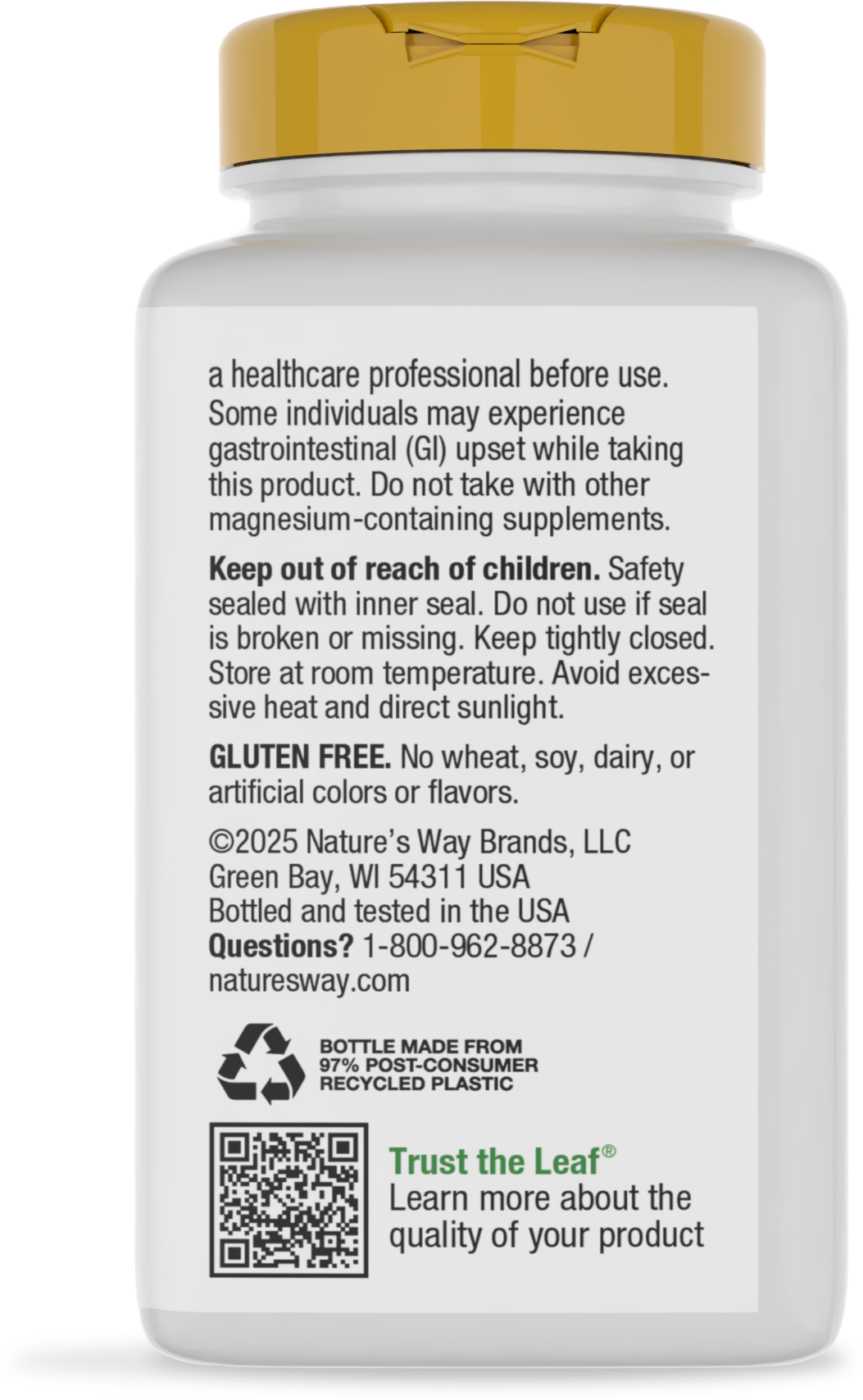 <{%MAIN12_41411%}>Nature's Way® | Calcium-Magnesium-Zinc - back of pack