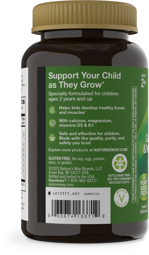 Nature's Way® | Kids Growing Bones & Muscles Gummies - left side of pack Sku:13371