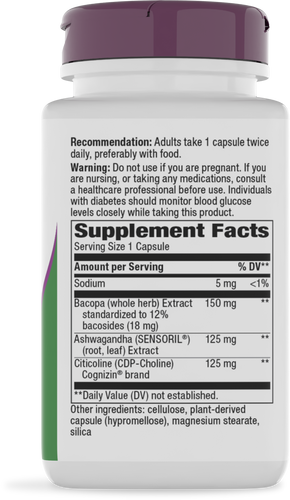 Nature's Way® | Clear Thinking - right side of pack Sku:13690