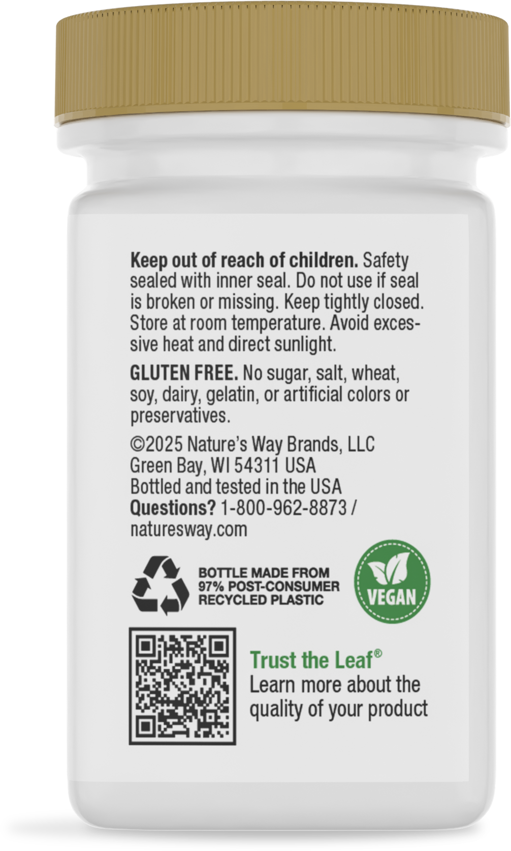 <{%MAIN4_40440%}>Nature's Way® | Vitamin B12 Lozenges High Potency - back of pack