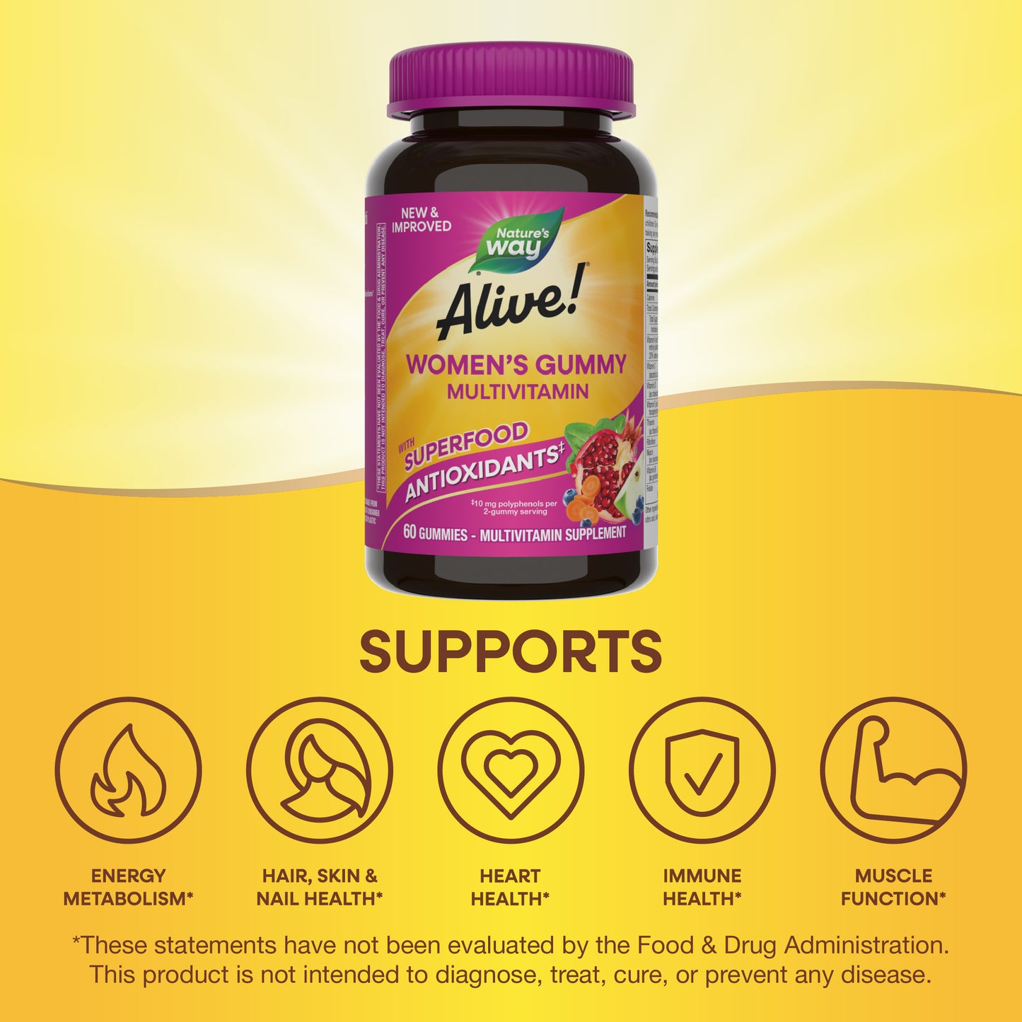 <{%MAIN5_undefined%}>Nature's Way® | Alive!® Women's Gummy Multivitamin