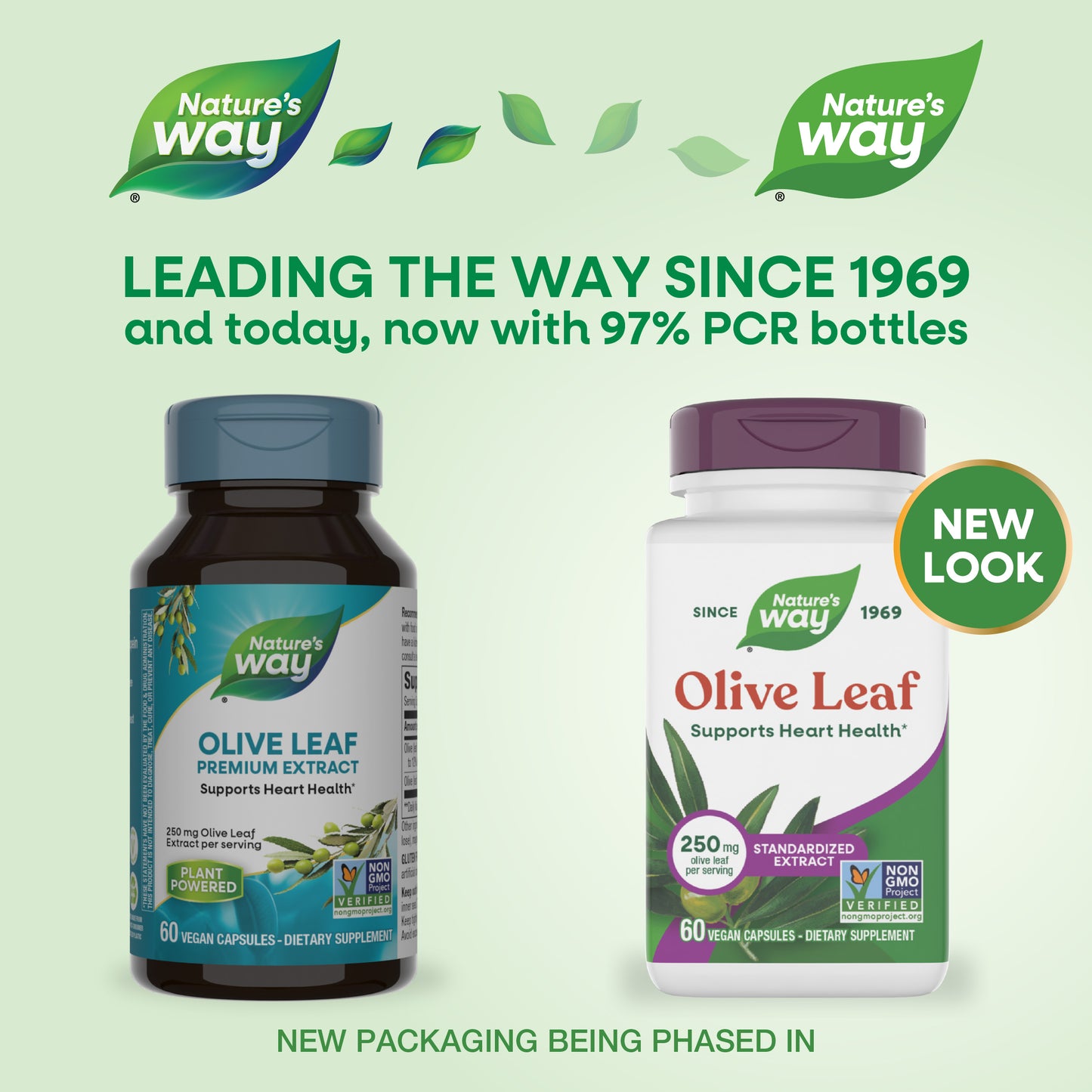 <{%MAIN1_64000%}>Nature's Way® | Olive Leaf Standardized Extract - package updates old to new