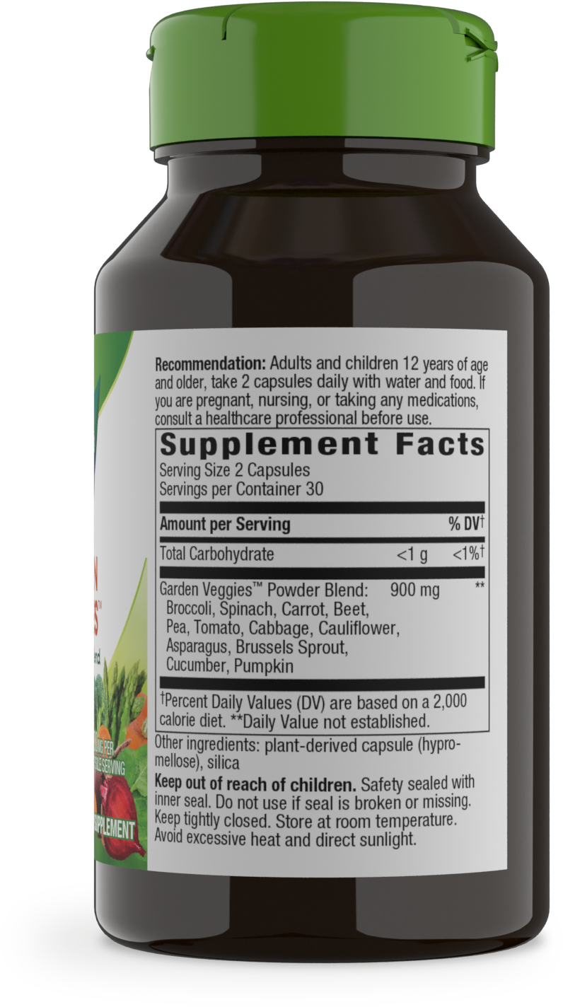 <{%MAIN2_14793%}>Nature's Way® | Garden Veggies - right side of pack