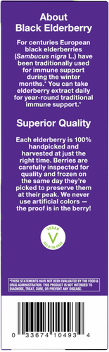 Nature's Way® | Sambucus Traditional Immune Elderberry Drops - right side of pack Sku:10493