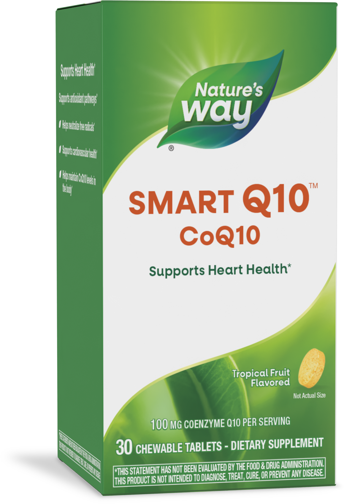 <{%PRIMARY_06113%}>Nature's Way® | SMART Q10 CoQ10, 30 chewables, Tropical Fruit