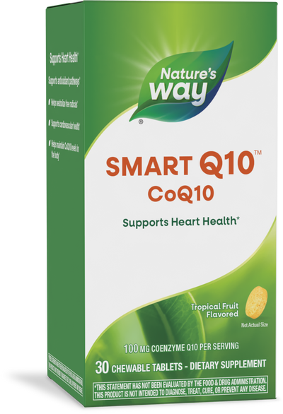 <{%PRIMARY_06113%}>Nature's Way® | SMART Q10 CoQ10, 30 chewables, Tropical Fruit