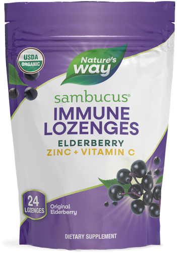 Nature's Way® | Sambucus Immune Lozenges, 24 lozenges, Elderberry Sku:10220