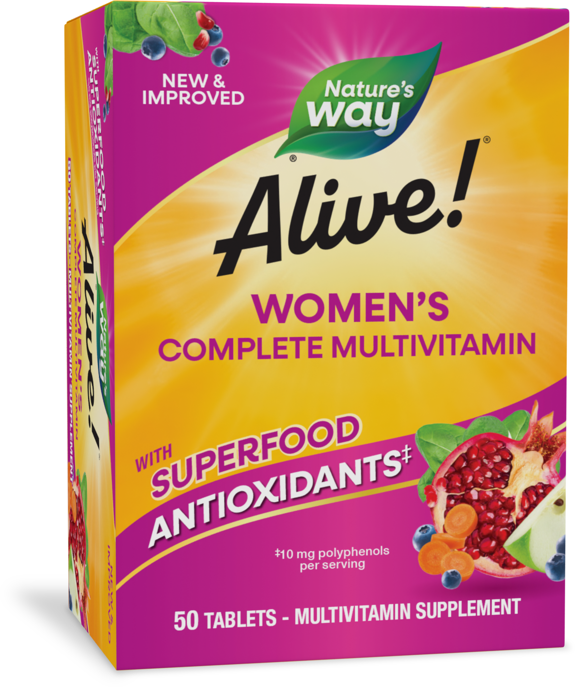 <{%PRIMARY_13663%}>Nature's Way® | Alive! Women's Complete Multivitamin, 50 tablets
