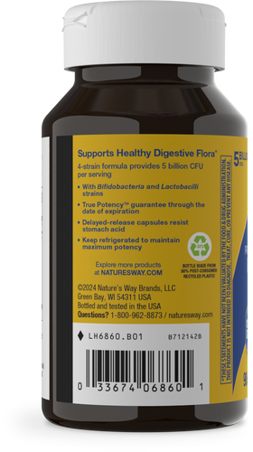Nature's Way® | Primadophilus Bifidus Probiotic - left side of pack Sku:6860