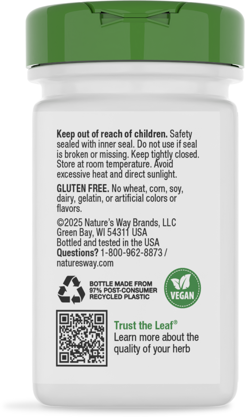 <{%MAIN4_13900%}>Nature's Way® | Goldenseal Root - back of pack