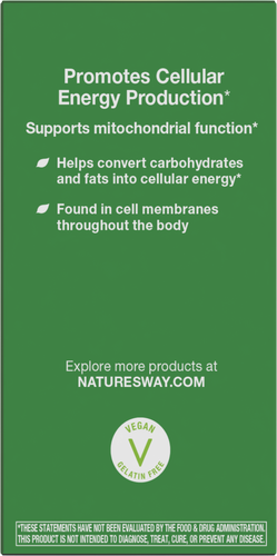 Nature's Way® | SMART Q10 CoQ10 - back of pack Sku:06113