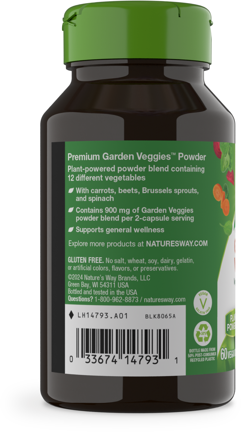 <{%MAIN3_14793%}>Nature's Way® | Garden Veggies - left side of pack
