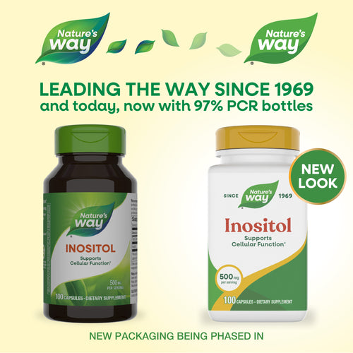 Nature's Way® | Inositol - package updates old to new Sku:40461