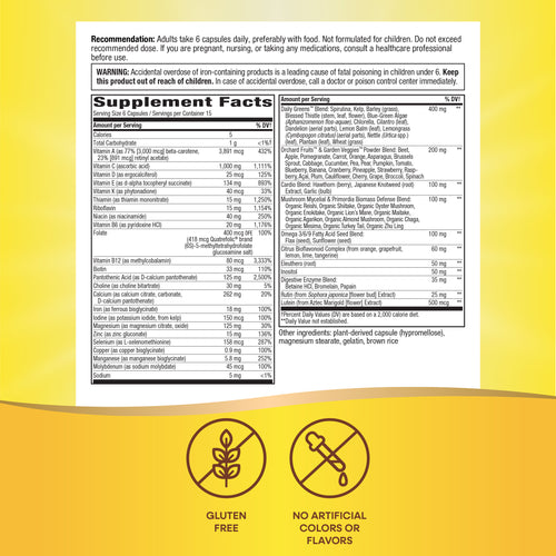 Nature's Way® | Alive! Max6 Potency Adult Complete Multivitamin Sku:15090