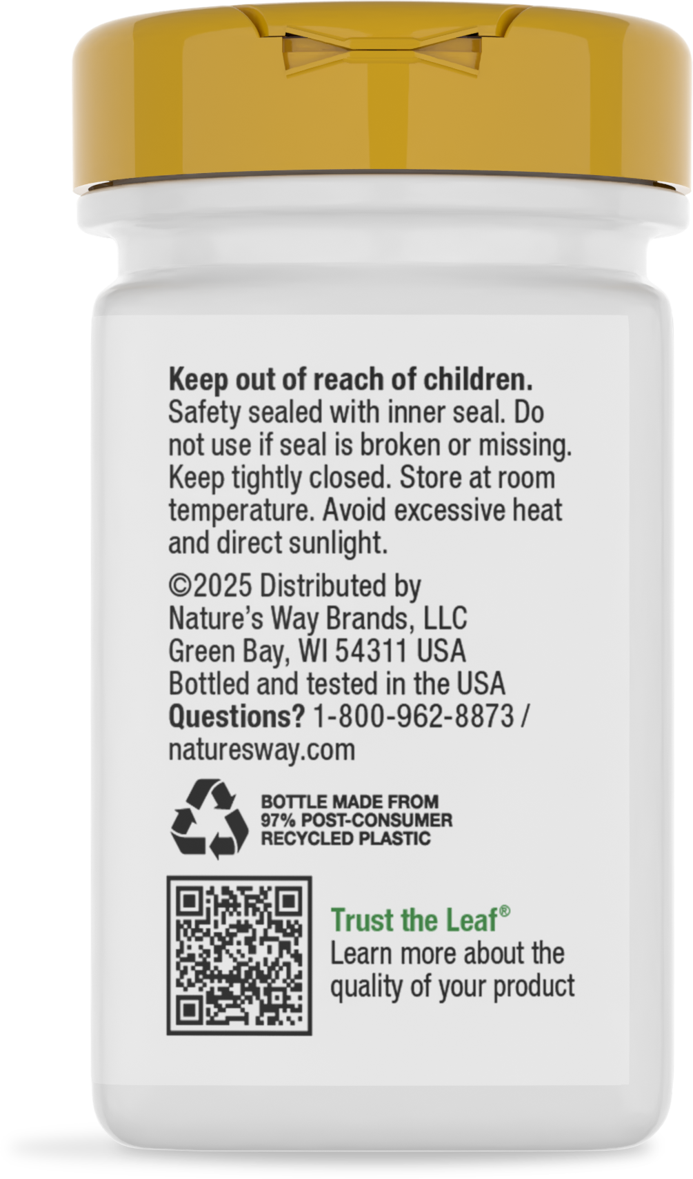 <{%MAIN12_15590%}>Nature's Way® | Vitamin D3 - back of pack
