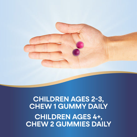 Kids Growing Bones & Muscles Gummies Supplement Facts
