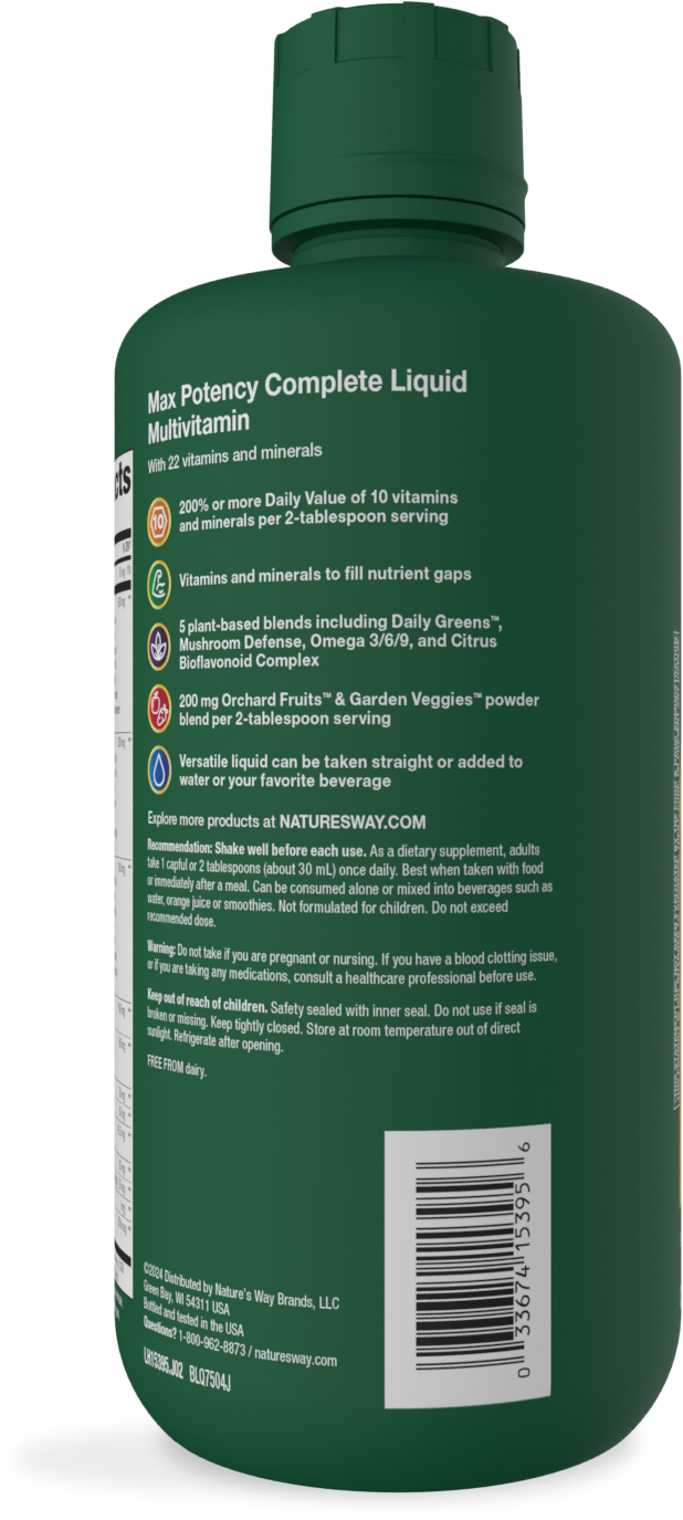 <{%MAIN3_15395%}>Nature's Way® | Alive! Max Potency Complete Liquid Multivitamin - left side of pack