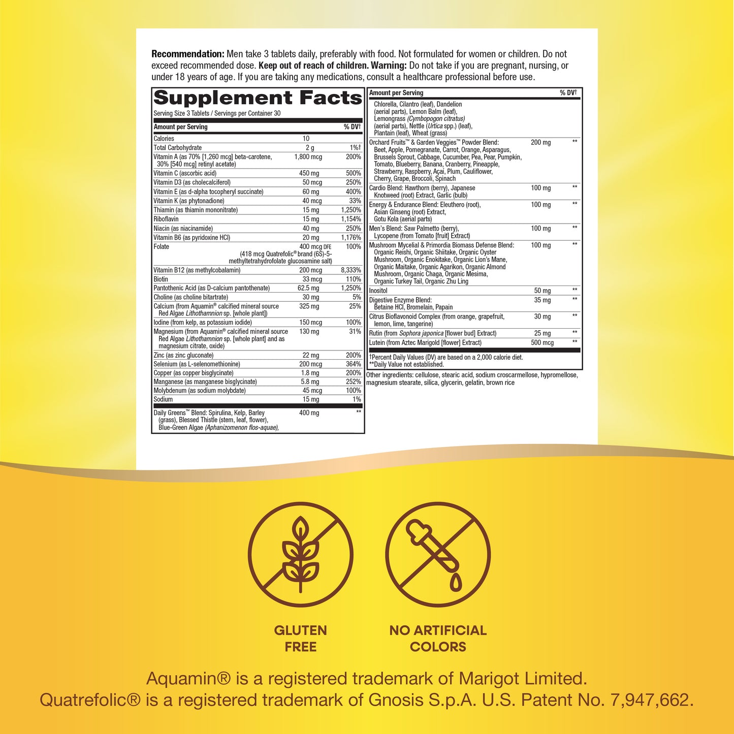 <{%MAIN7_15542%}>Nature's Way® | Alive! Max3 Potency Men's Complete Multivitamin Tablets