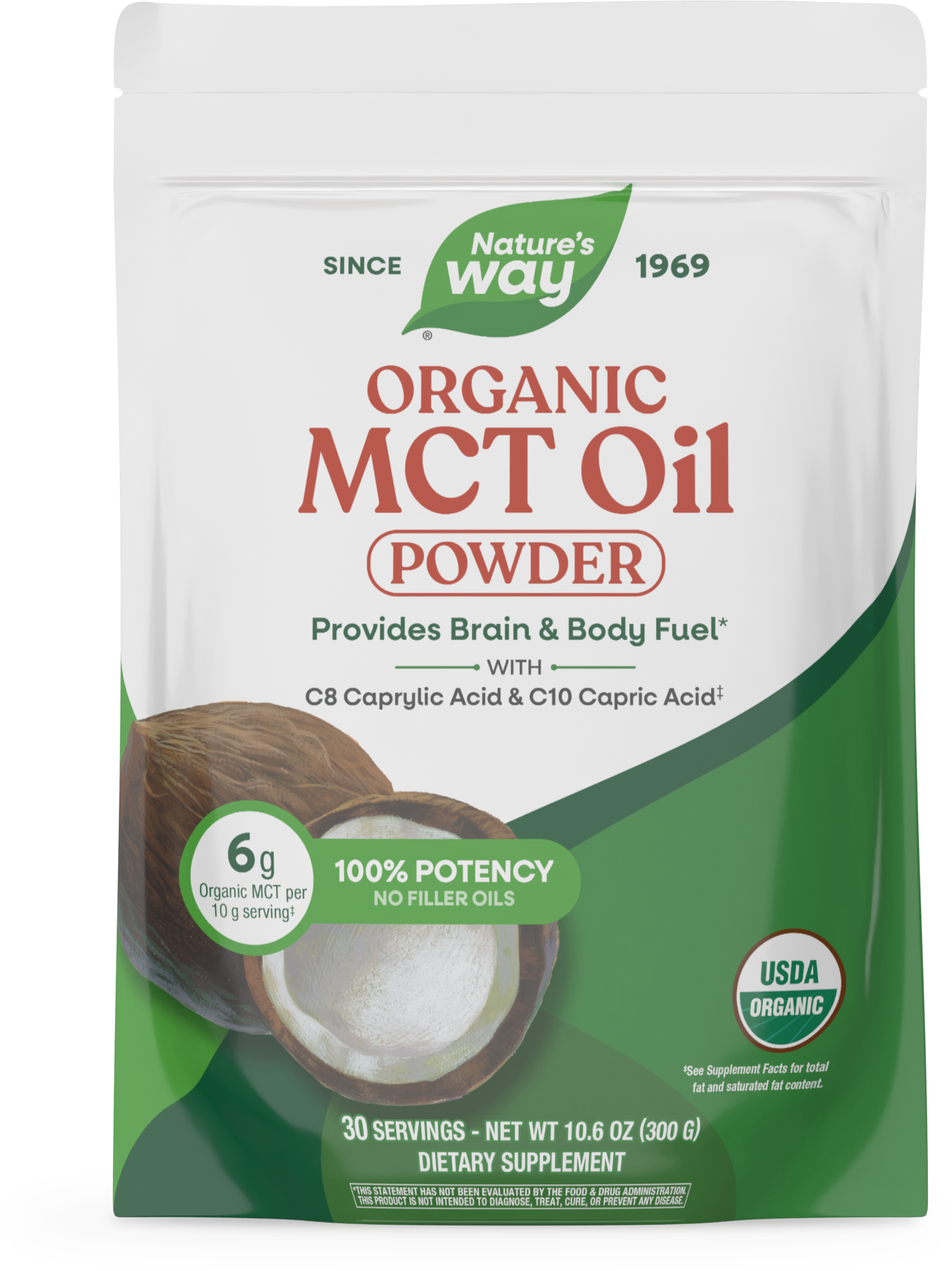 <{%PRIMARY_15970%}>Nature's Way® | Organic MCT Oil Powder, 10.6 oz (300 g)