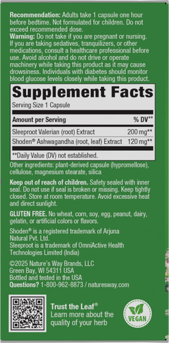 Nature's Way® | Rest and Restore - right side of pack Sku:15763