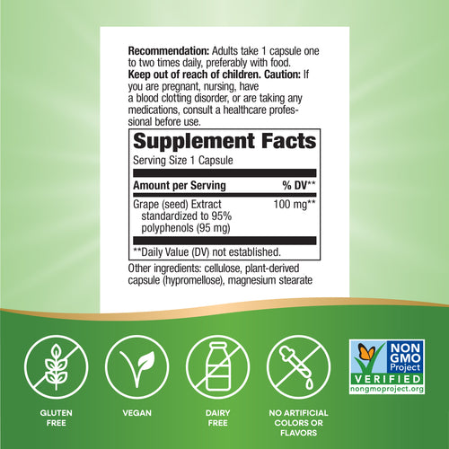Nature's Way® | Grape Seed Standardized Extract Sku:14320