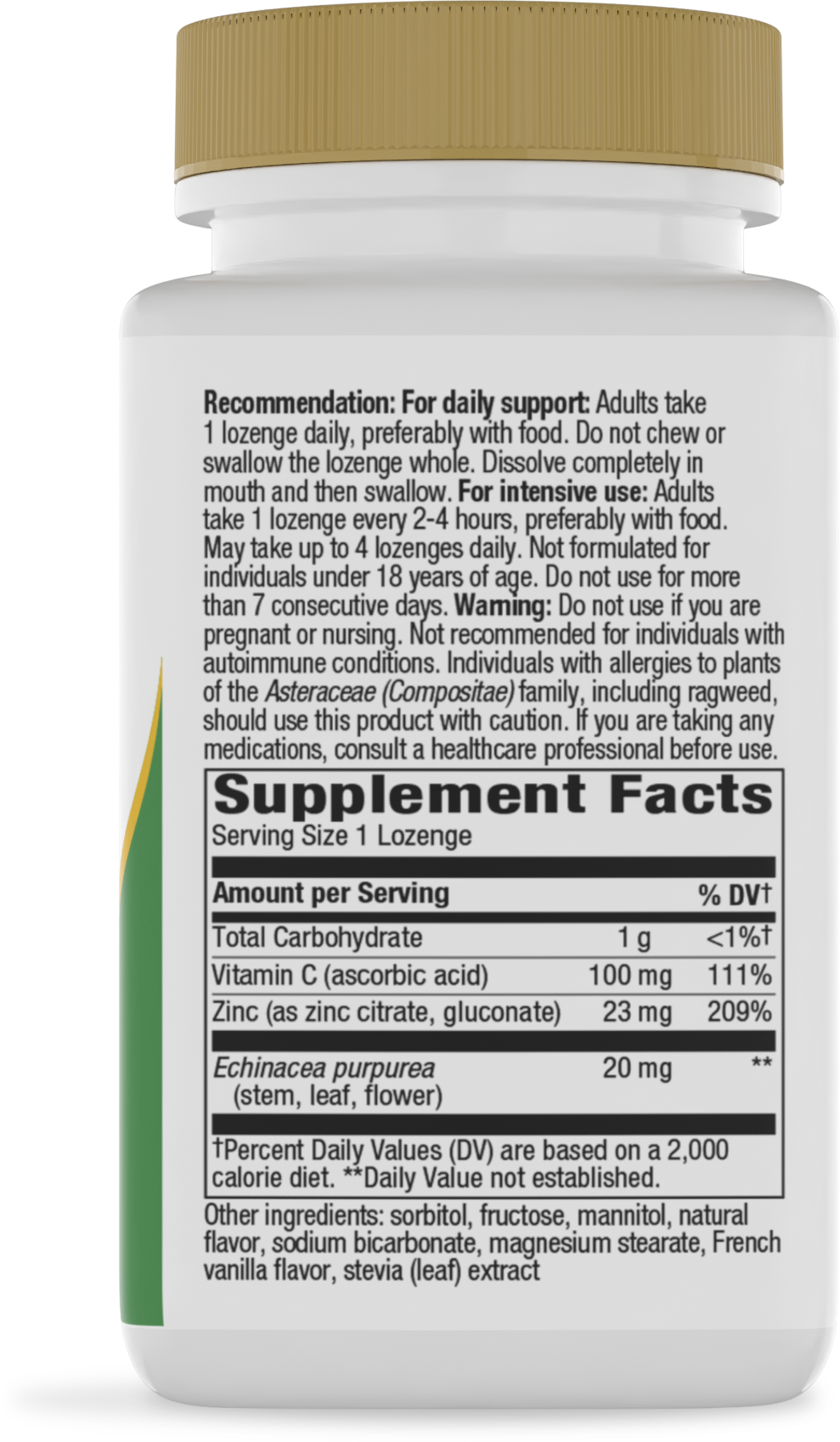 <{%MAIN2_41092%}>Nature's Way® | Zinc Lozenges - right side of pack