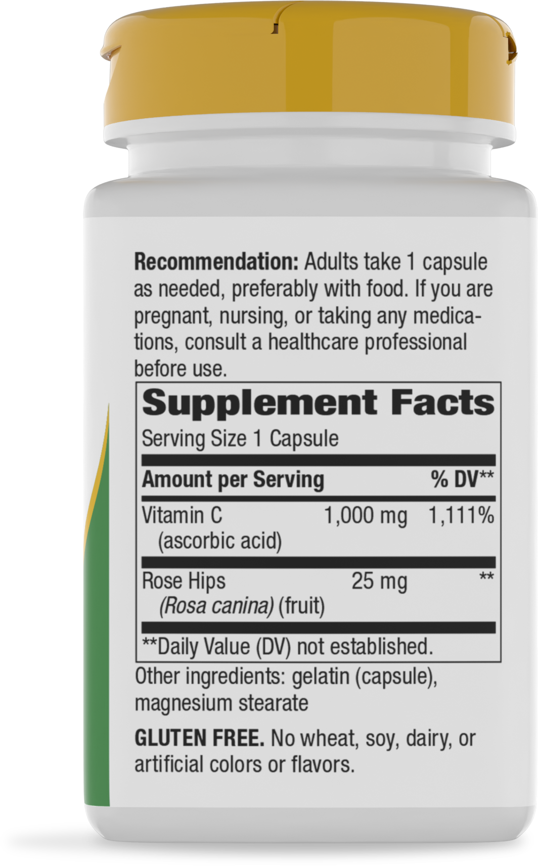 <{%MAIN10_40312%}>Nature's Way® | Vitamin C with Rose Hips Extra Strength - right side of pack