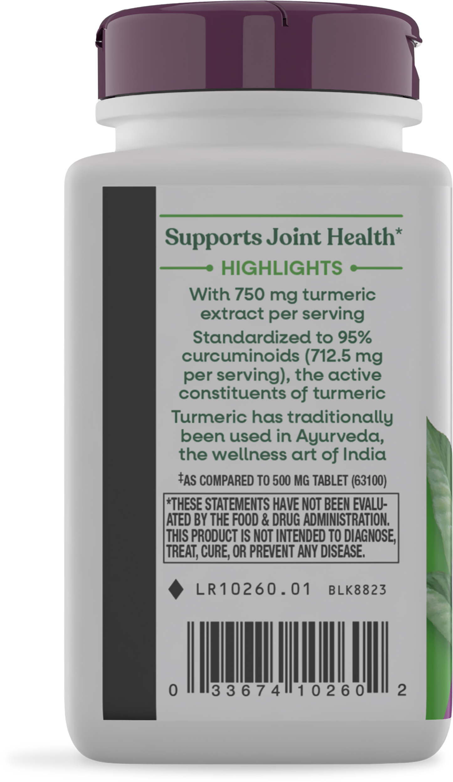 <{%MAIN3_10260%}>Nature's Way® | Turmeric Max Potency - left side of pack