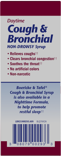 Nature's Way® | Boericke & Tafel Cough & Bronchial Syrup - left side of pack Sku:21900293