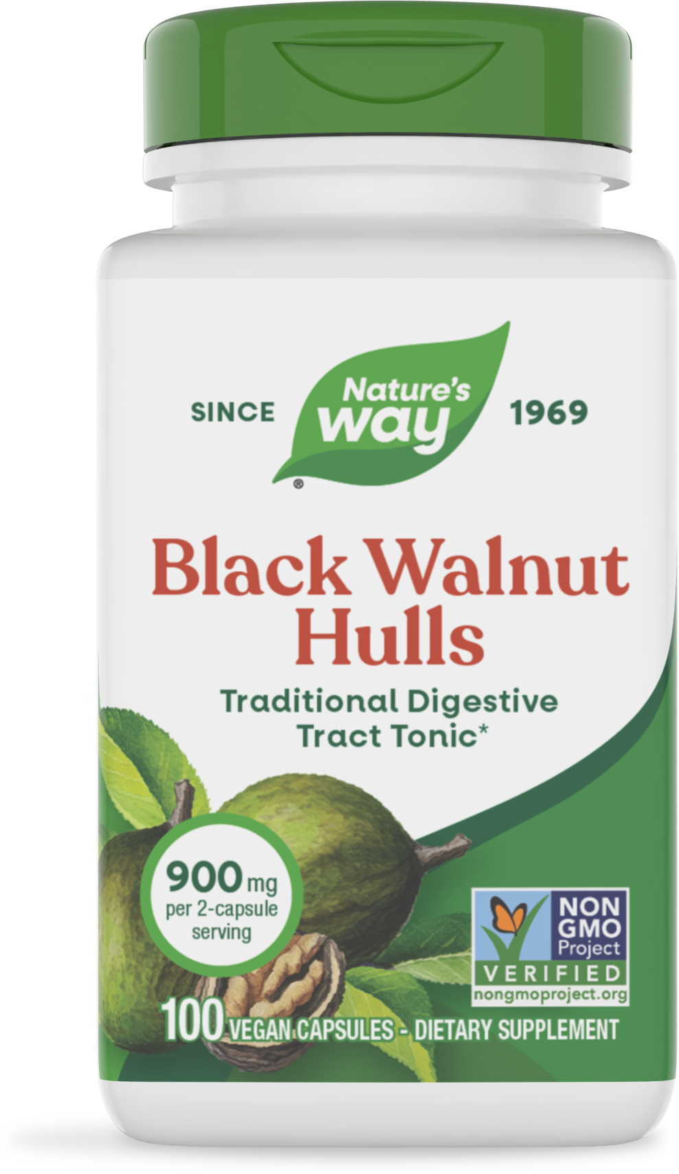 <{%PRIMARY_10600%}>Nature's Way® | Black Walnut Hulls, 100 capsules