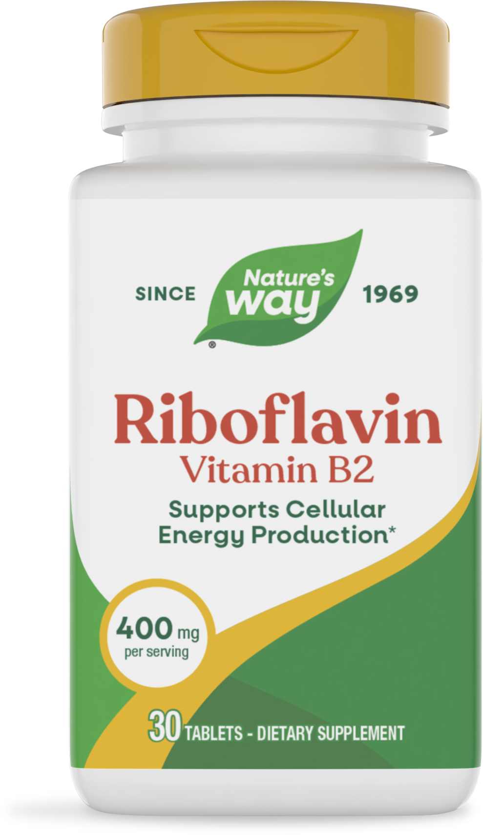 <{%PRIMARY_16843%}>Nature's Way® | Riboflavin Vitamin B2, 30 tablets
