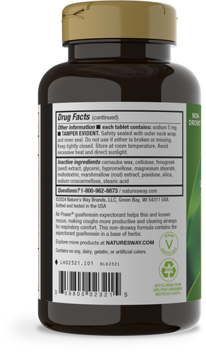 Nature's Way® | Air-Power - left side of pack Sku:02321