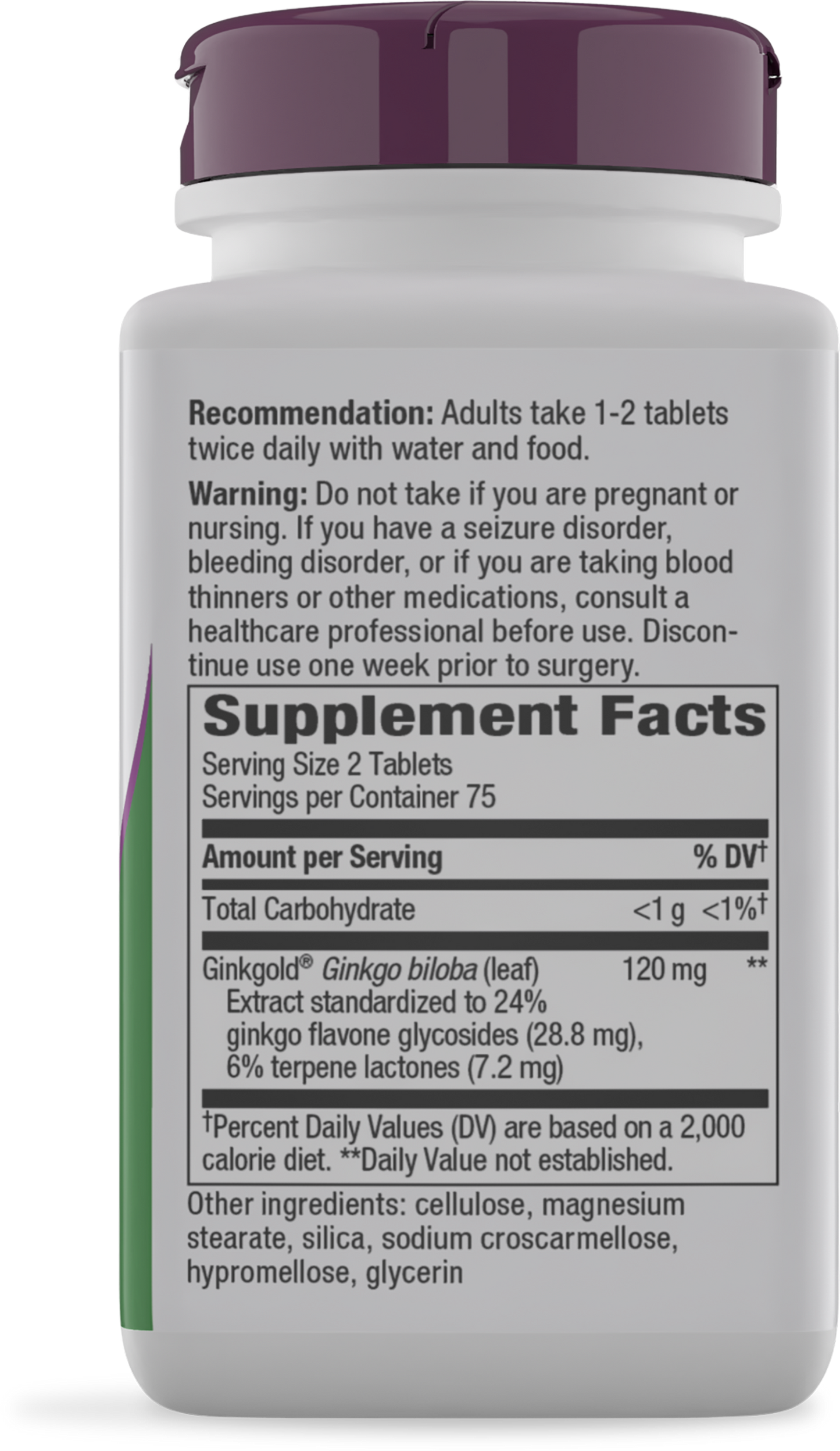 <{%MAIN2_15268%}>Nature's Way® | Ginkgold - right side of pack