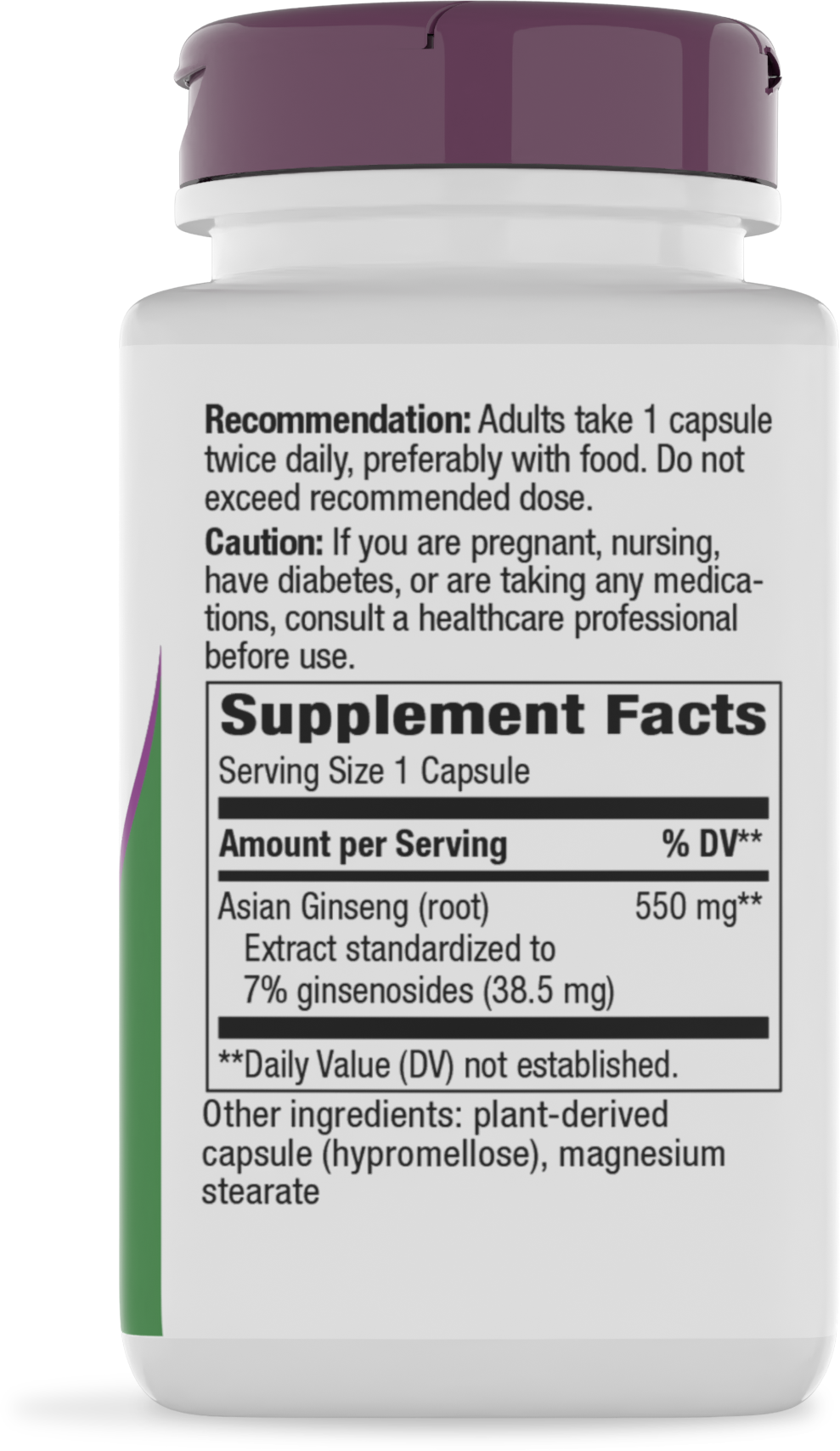 <{%MAIN2_61700%}>Nature's Way® | Asian Ginseng Standardized Extract - right side of pack