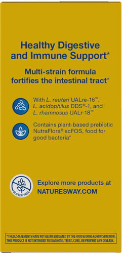 Nature's Way® | Primadophilus Reuteri Probiotics - left side of pack Sku:15024