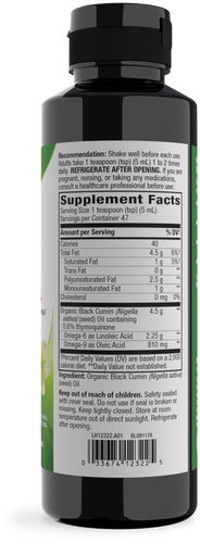 Nature's Way® | Black Seed Oil - right side of pack Sku:12322