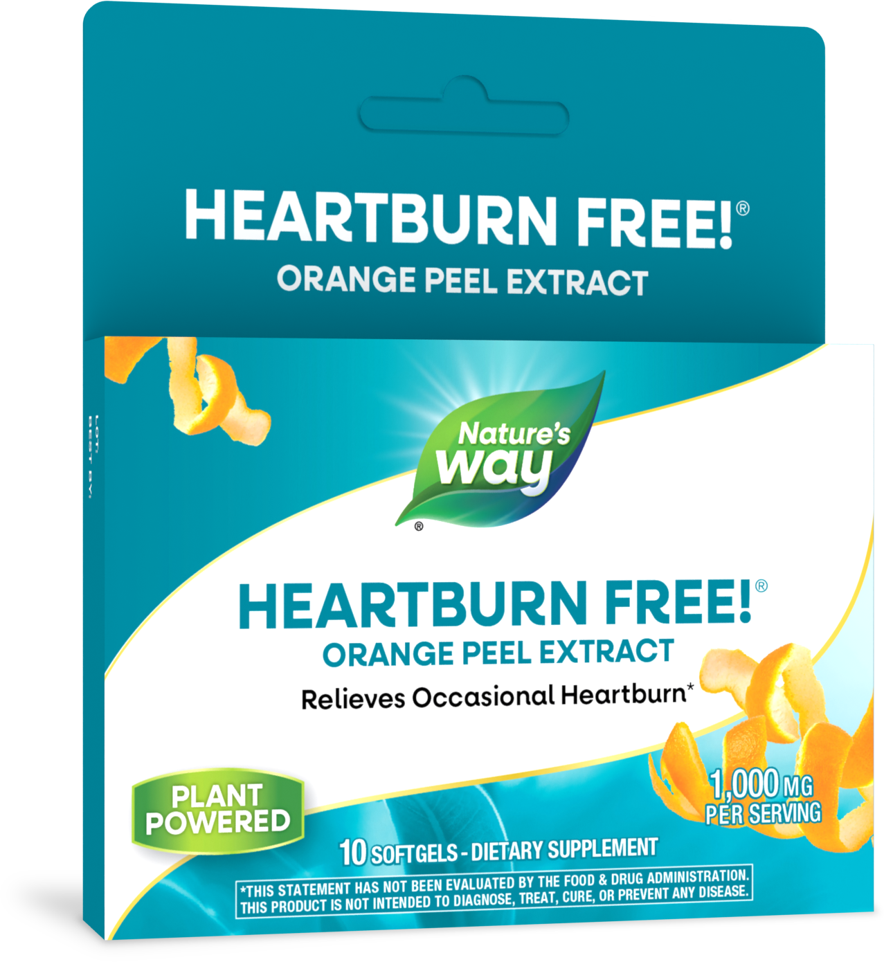 <{%PRIMARY_09110%}>Nature's Way® | Heartburn Free! Orange Peel Extract, 10 softgels